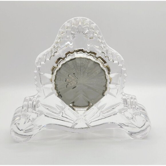 Vintage Crystal Desk Mantel Shelf Clock Quartz Untested Excellent Condition - Picture 6 of 9